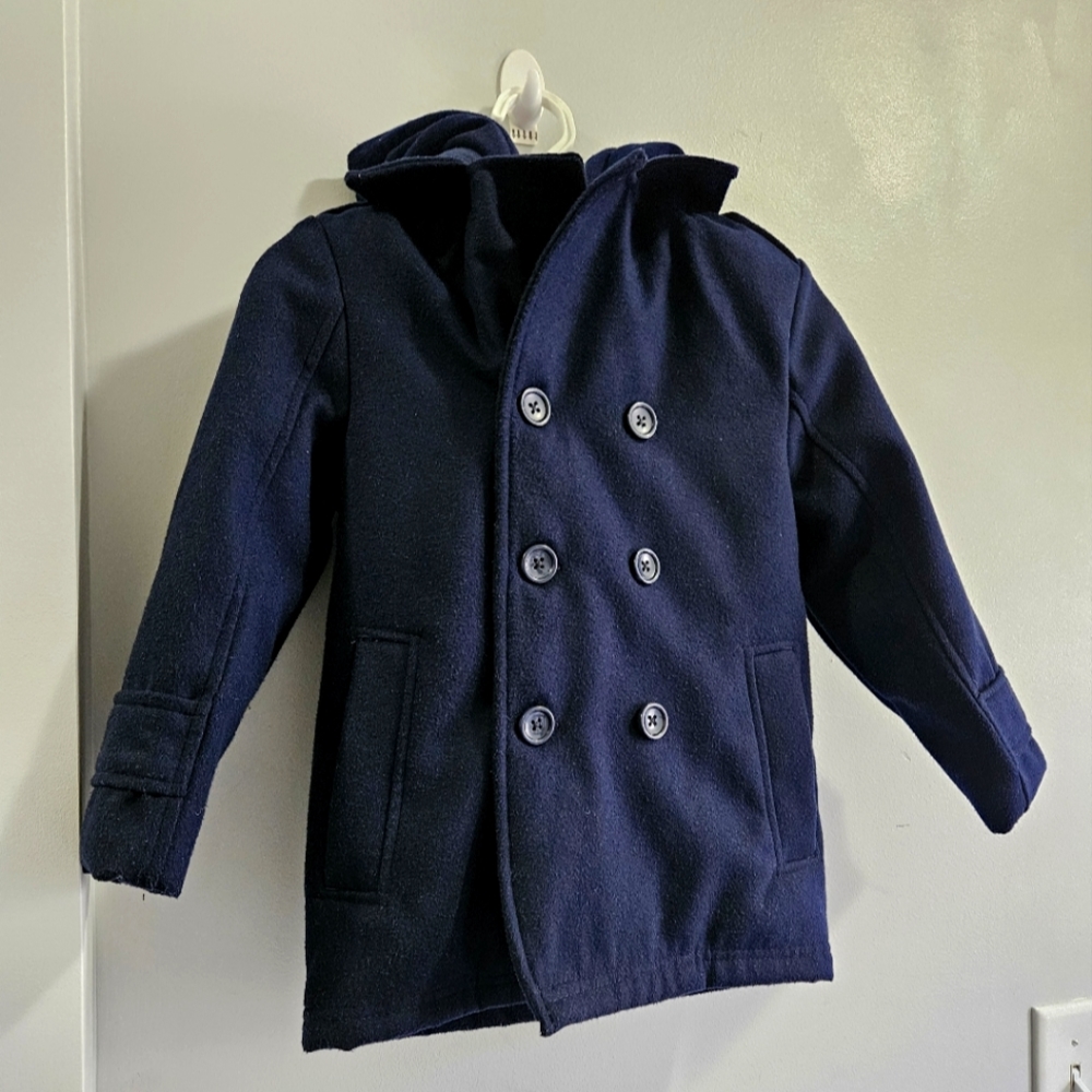 London Fog Hooded Pea Coat
